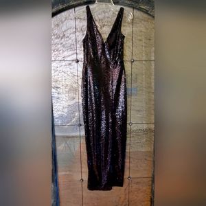 Black Sequined Gown